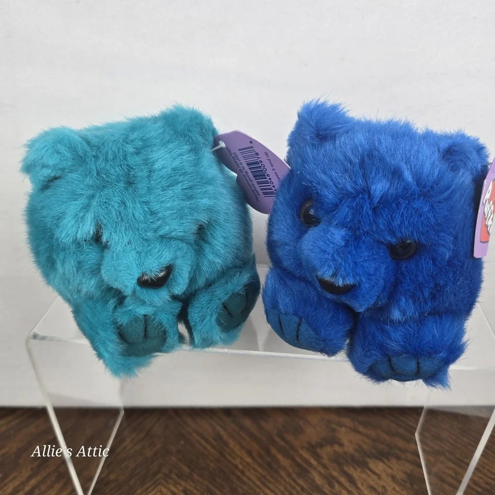 16 Puffkins Vintage Plush Mini Stuffed Animal Lot Elephant Cat Toucan Unicorn